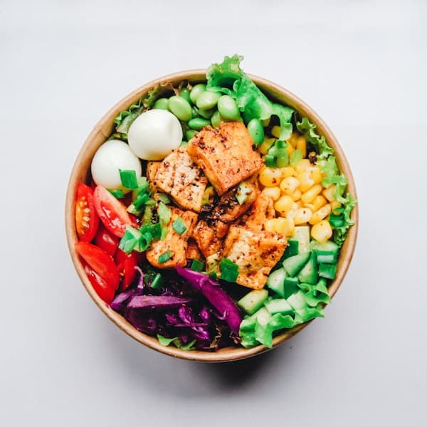 Colourful lunch bowl