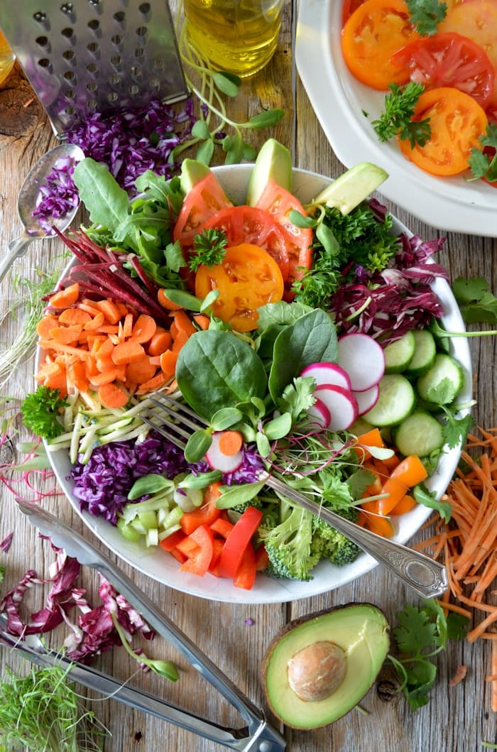 Fresh desk-friendly salad bowl